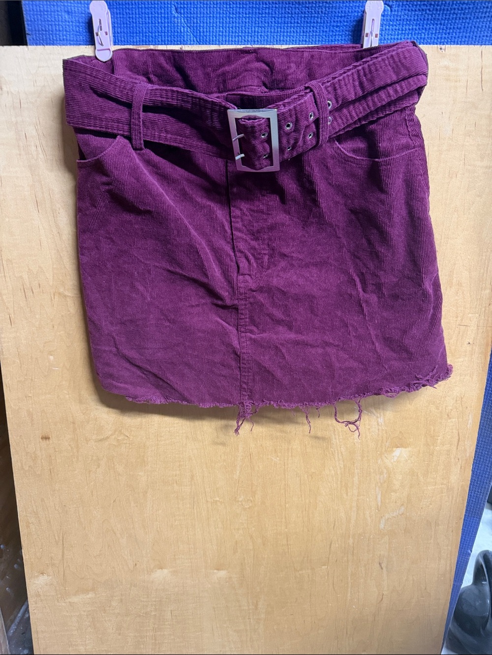Forever 21 Corduroy Mini Skirt in Plum